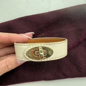 Mulberry Cream Leather Women's Bracelet
